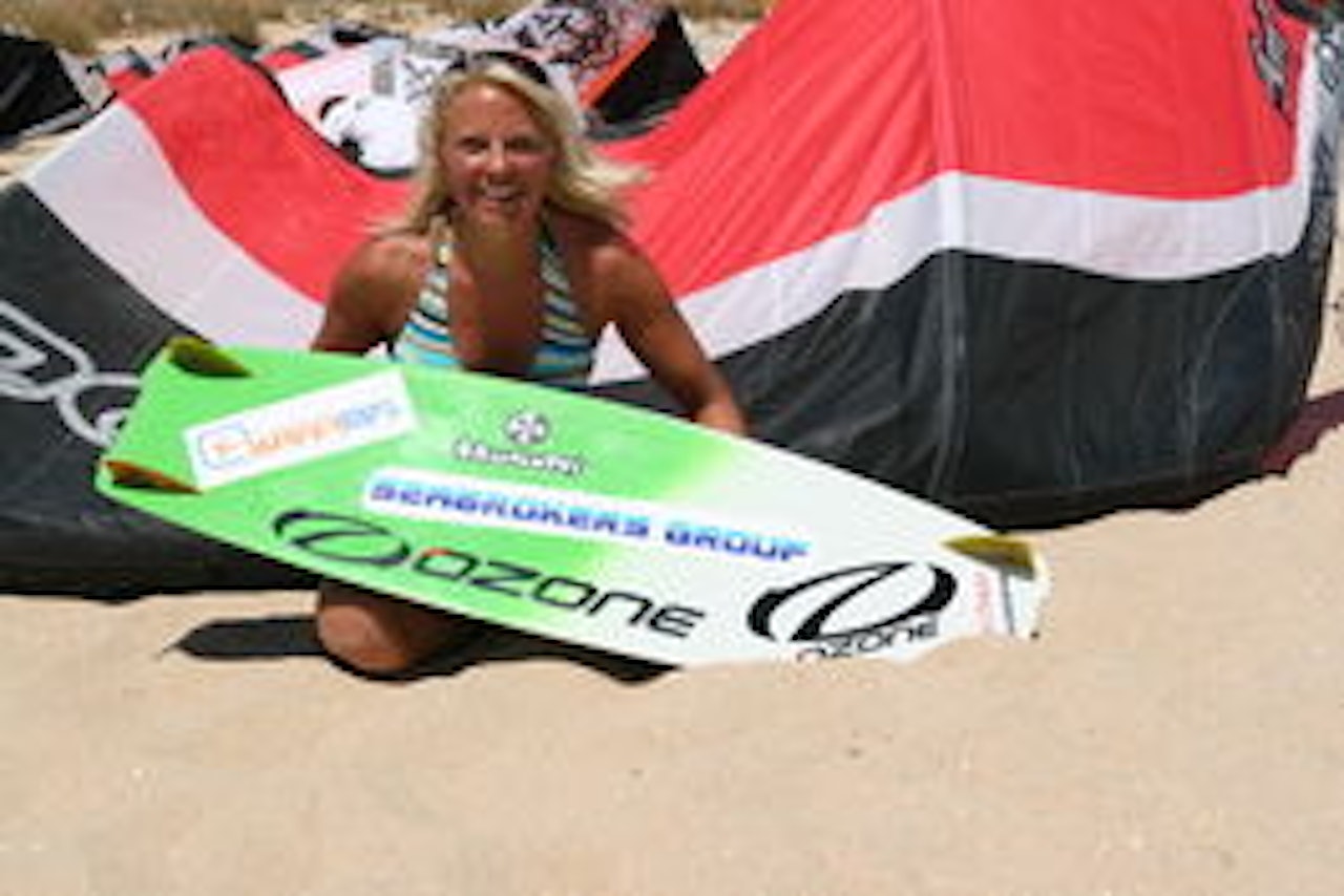 Kari Schibevaag tok tredjeplass i race under verdenscupen på Fuerteventura. Foto: Angela Peral Kari Schibevaag tok tredjeplass i race under verdenscupen på Fuerteventura. Foto: Angela Peral