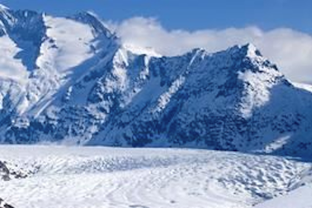 SMELTER: Aletsch-breen har krympet en kilometer på 10 år. Bilde: Endre Løvaas SMELTER: Aletsch-breen har krympet en kilometer på 10 år. Bilde: Endre Løvaas