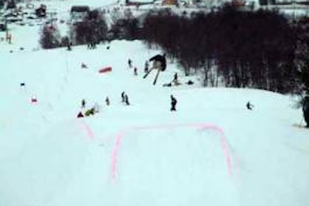 FLYING MONKEY: En flygende apekatt over den nye parken i Vangslia. FLYING MONKEY: En flygende apekatt over den nye parken i Vangslia.