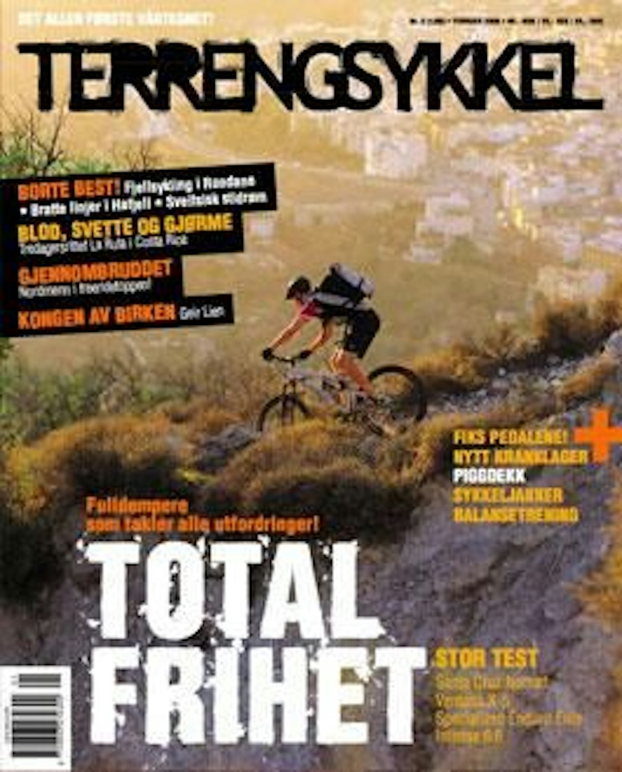TERRENGSYKKEL er Norges råeste sykkelmagasin. Forsidefoto: Simen Berg TERRENGSYKKEL er Norges råeste sykkelmagasin. Forsidefoto: Simen Berg