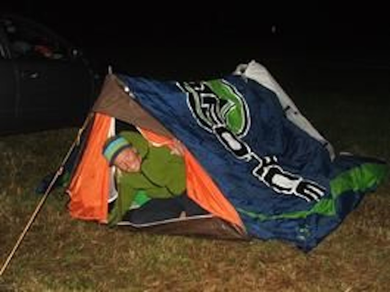 REGNVÅTT: Pappas telt holdt ikke regnet ute, vi måtte skaffe oss et nytt. REGNVÅTT: Pappas telt holdt ikke regnet ute, vi måtte skaffe oss et nytt.