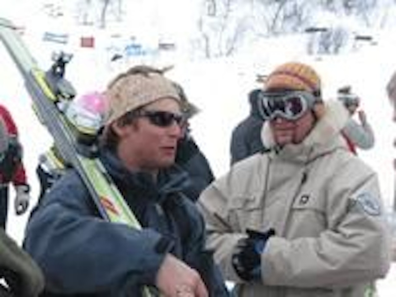 RASKEST: Borgar Eliassen (t.v.) brukte 3,25 på ferden ned. Foto: Galdhøpiggrennet RASKEST: Borgar Eliassen (t.v.) brukte 3,25 på ferden ned. Foto: Galdhøpiggrennet