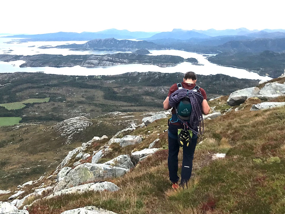 test klatresekk blue ice fjelltur