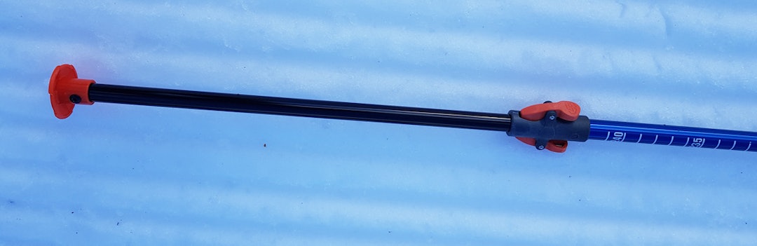 BCA Stealth 270 montert, den har et ekstra rørstykke som en drar ut slik at en unngår helt problemet med løs wire/snor som må festes etter montering. BCA søkestang test