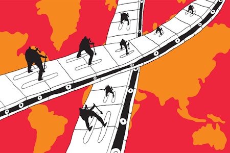 BÅND: Ja til bånd i skianlegg. Illustrasjon: FF BÅND: Ja til bånd i skianlegg. Illustrasjon: FF