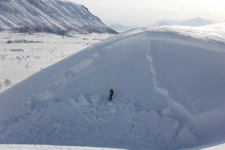 SKRED: Krevende forhold i nord. Foto: Maria Leganger. SKRED: Krevende forhold i nord. Foto: Maria Leganger.