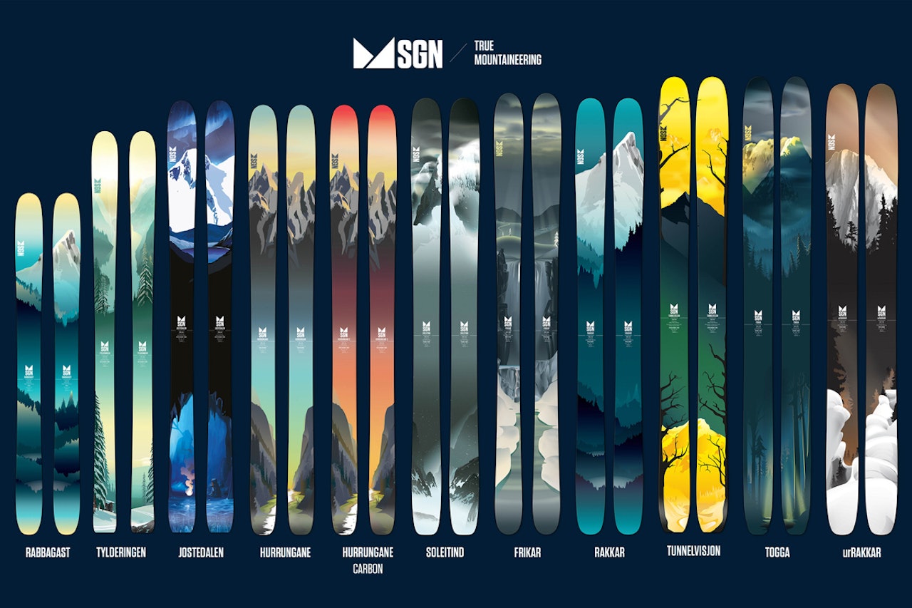 NYHETER: To splitter nye modeller, en splitter ny konstruksjon og masse nytt design. Slik blir neste års ski fra norske SGN. NYHETER: To splitter nye modeller, en splitter ny konstruksjon og masse nytt design. Slik blir neste års ski fra norske SGN.