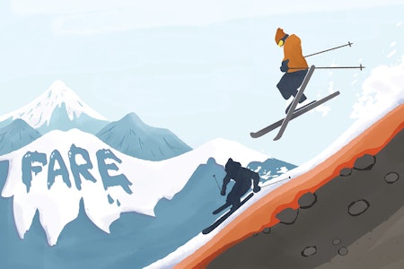 IKKE SÅ FARLIG SOM DET ANTYDES: – Effekter av skredvarsling, «skredskolen» og varsom.no, som NVE påberoper seg, er langt mer tvilsomme enn effekten av sikkerhetsutstyr, skriver kommentarforfatteren. Illustrasjon: Anne Vollaug IKKE SÅ FARLIG SOM DET ANTYDES: – Effekter av skredvarsling, «skredskolen» og varsom.no, som NVE påberoper seg, er langt mer tvilsomme enn effekten av sikkerhetsutstyr, skriver kommentarforfatteren. Illustrasjon: Anne Vollaug