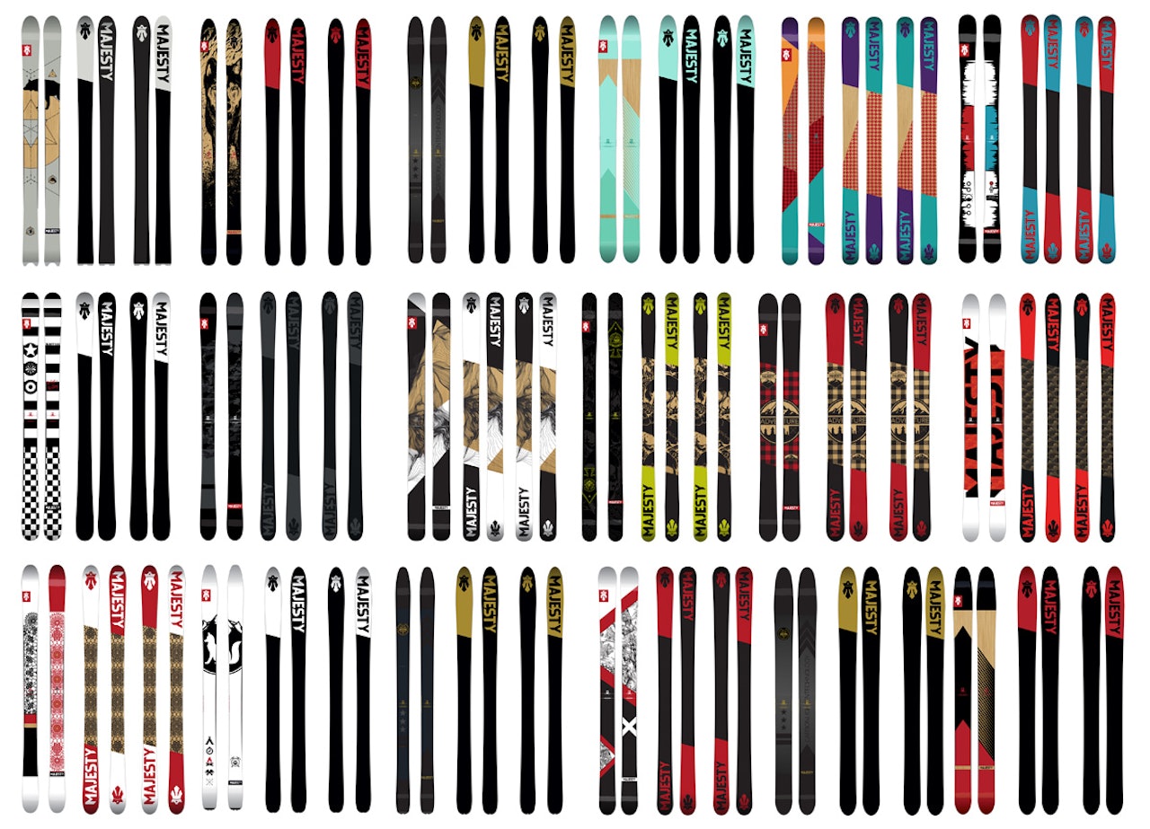 MASSIVT: Det mangler ikke på valgmuligheter i Majestys skilinje. MASSIVT: Det mangler ikke på valgmuligheter i Majestys skilinje.