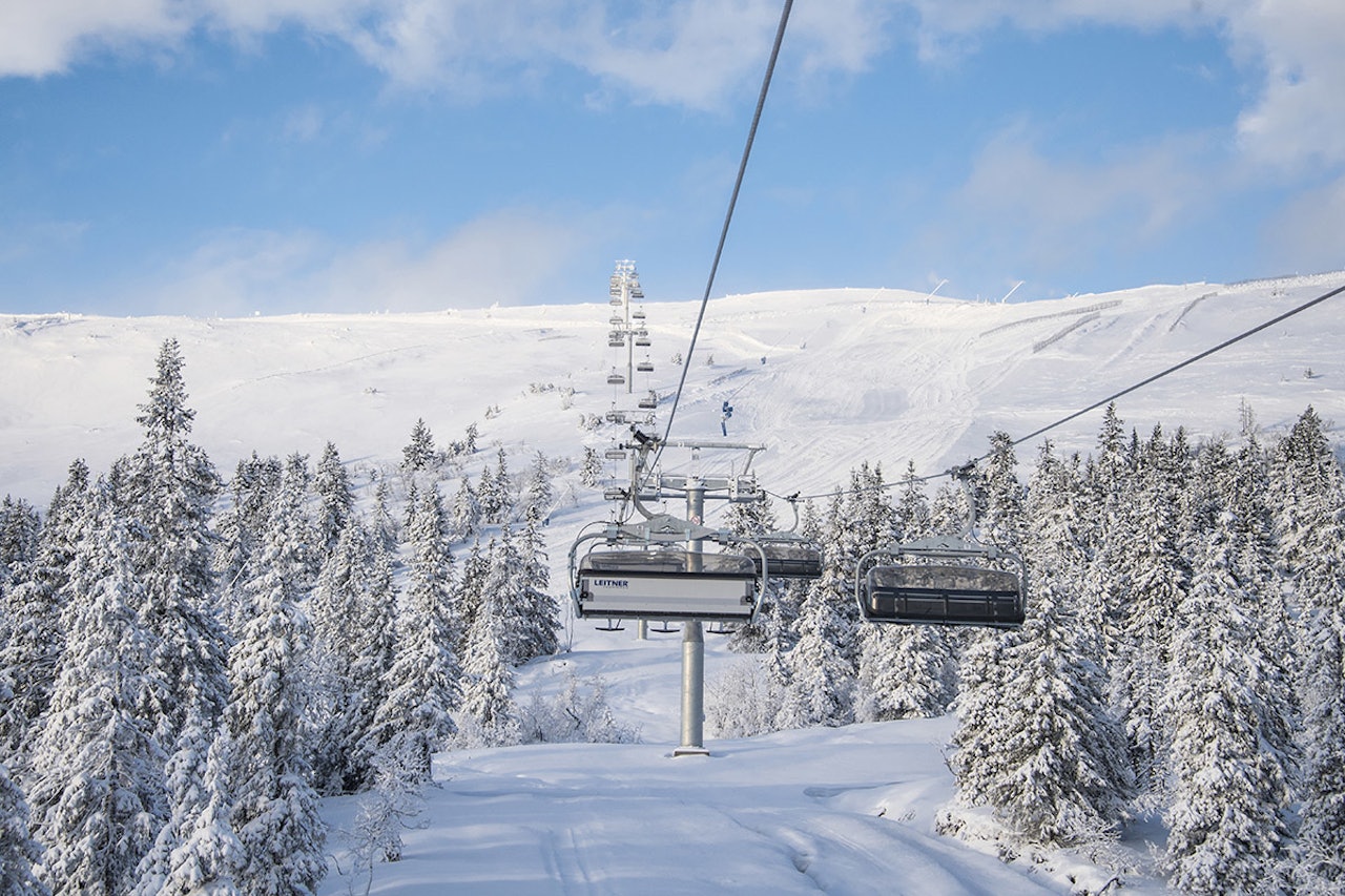 200 MILLIONER: Ifølge investorene kan flyplassen gjøre skiområdene tilgjengelig for 200 millioner turister. Her fra Trysil. Foto: Ola Matsson / SkiStar