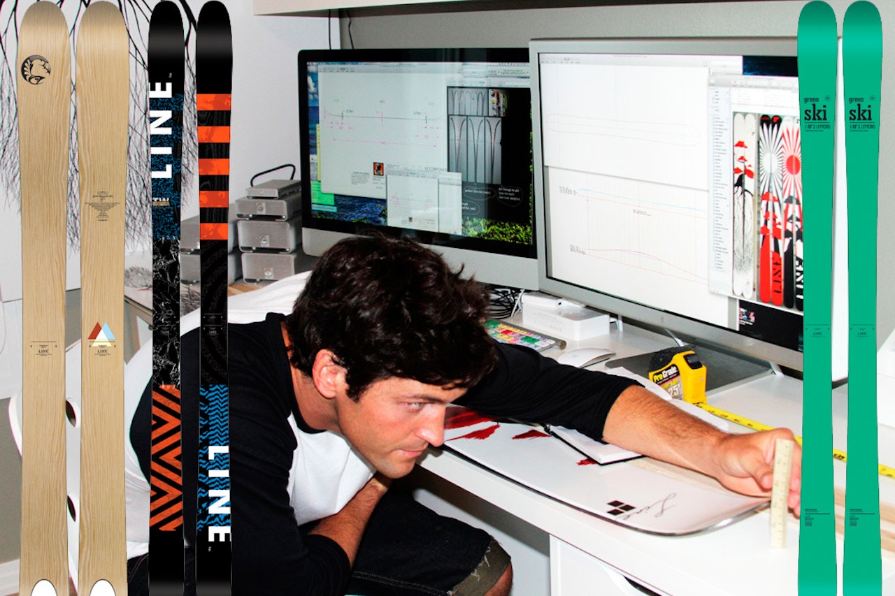 DESIGNER: Eric Pollard designer sine egne ski, og kommer nå med en ny modell. Foto: Erin Valverde DESIGNER: Eric Pollard designer sine egne ski, og kommer nå med en ny modell. Foto: Erin Valverde