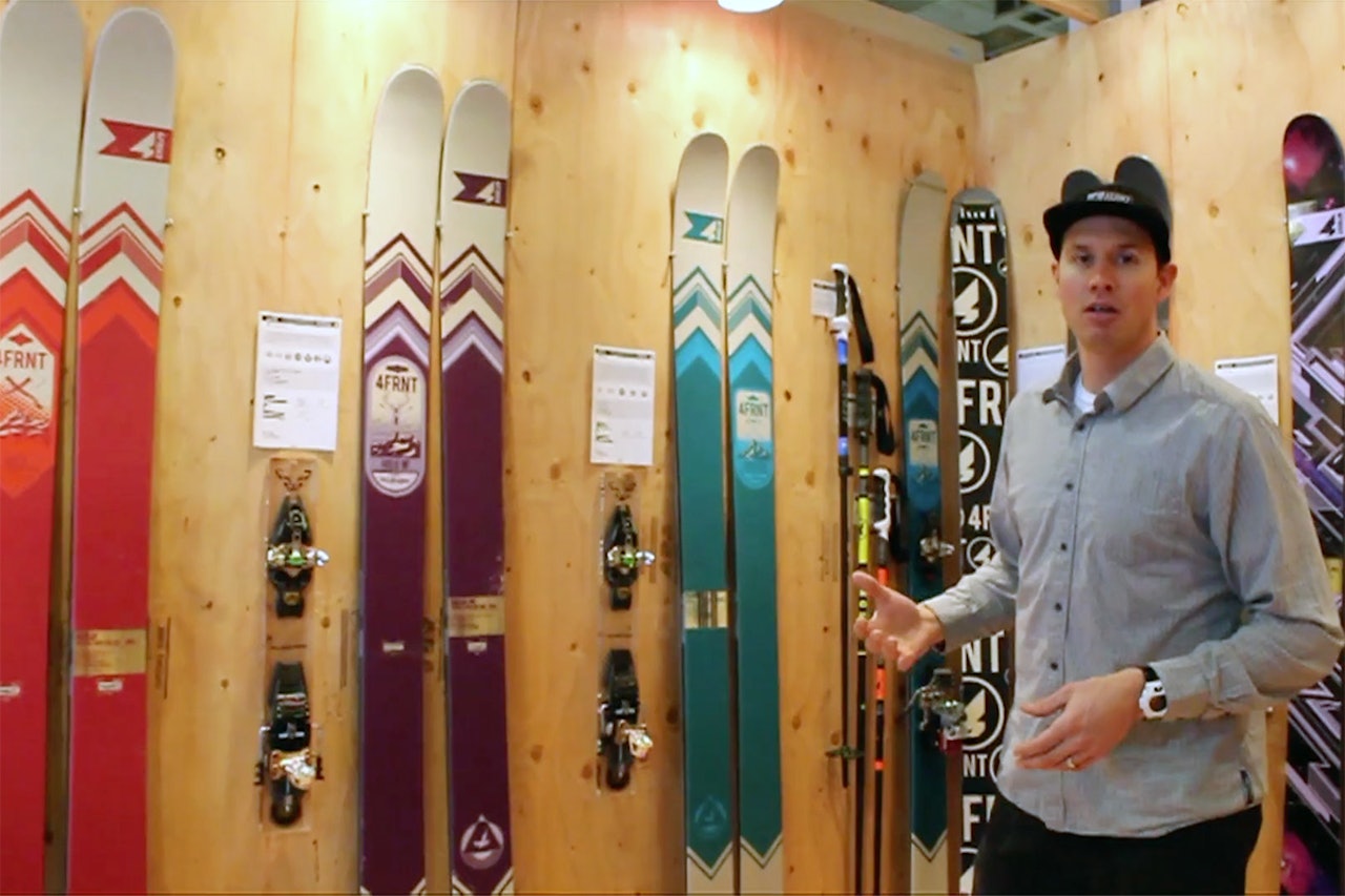 SLANKES: Nå blir 4frnt-skiene mindre. Her demonstreres Hoji-skien. Foto: Skjermdump SLANKES: Nå blir 4frnt-skiene mindre. Her demonstreres Hoji-skien. Foto: Skjermdump