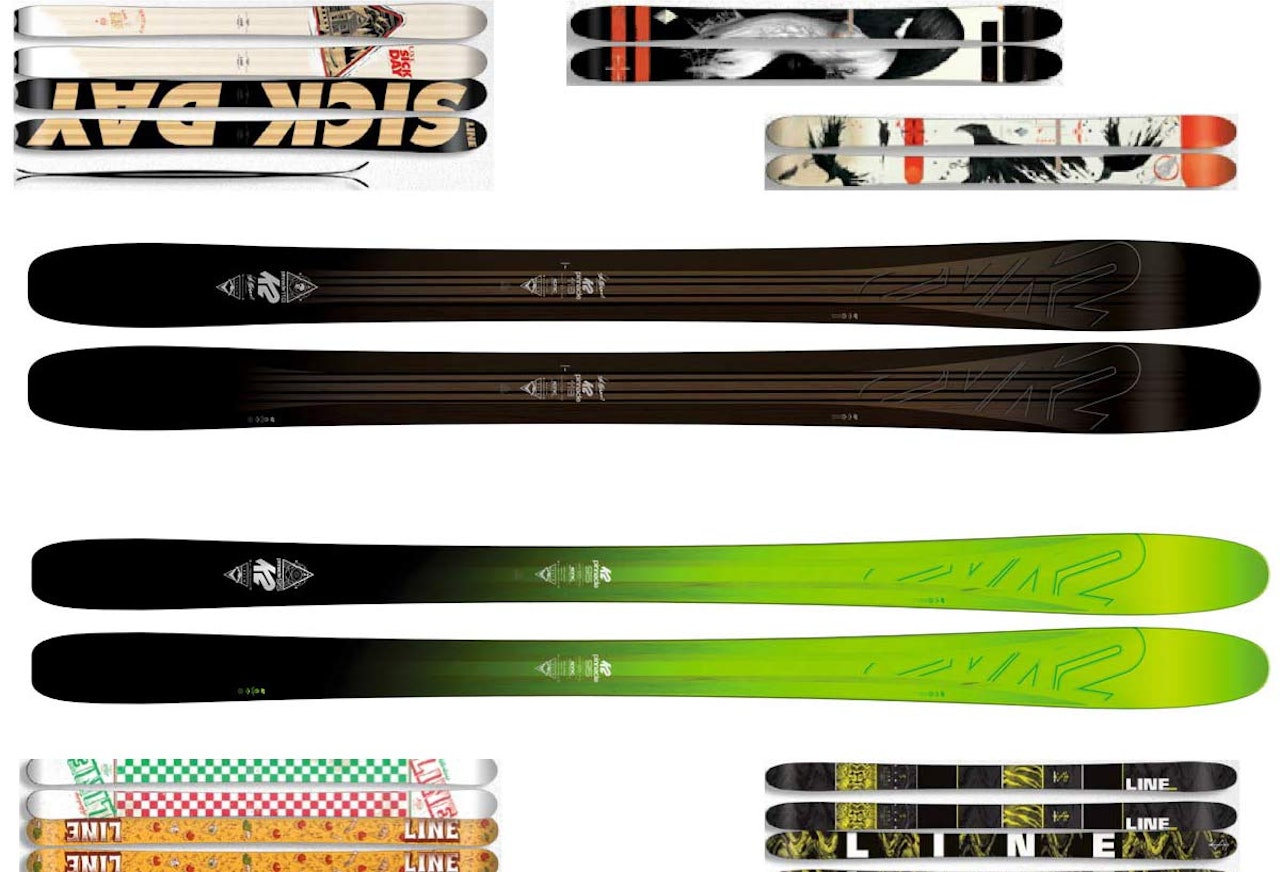 SMALERE OG LETTERE: Både K2 og Line lanserer neste sesong smalere og lettere versjoner av noen av sine mest populære skimodeller. SMALERE OG LETTERE: Både K2 og Line lanserer neste sesong smalere og lettere versjoner av noen av sine mest populære skimodeller.