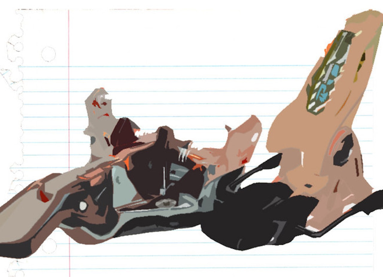 KING?: Mange tror Marker jobber med en tech-frambinding kombinert med en vanlig bakbinding a´la Duke. KING?: Mange tror Marker jobber med en tech-frambinding kombinert med en vanlig bakbinding a´la Duke.