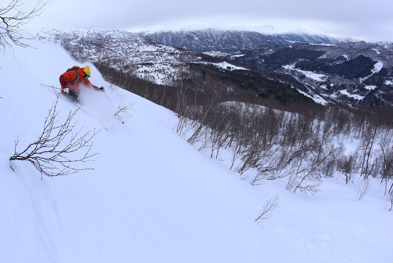 TESTING TESTING: Det er moro å teste skijakke når det er slike forhold. Bildet er fra Strandafjellet. Foto: Hans Petter Hval TESTING TESTING: Det er moro å teste skijakke når det er slike forhold. Bildet er fra Strandafjellet. Foto: Hans Petter Hval