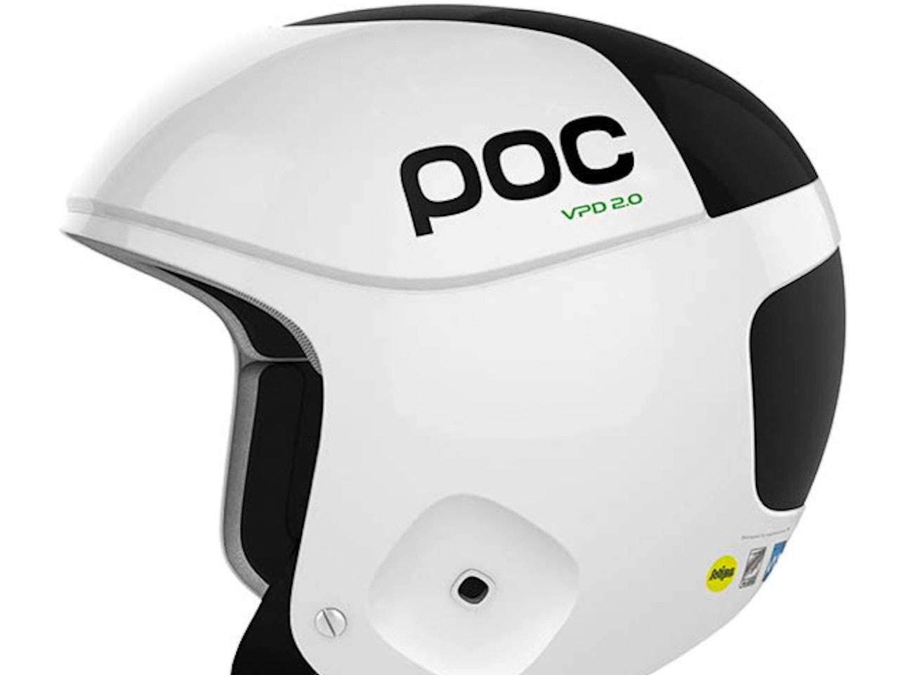 SMART SKALLE: Denne POC-hjelmen har en bryter som enkelt forteller deg om hjelmen tåler flere trøkker.