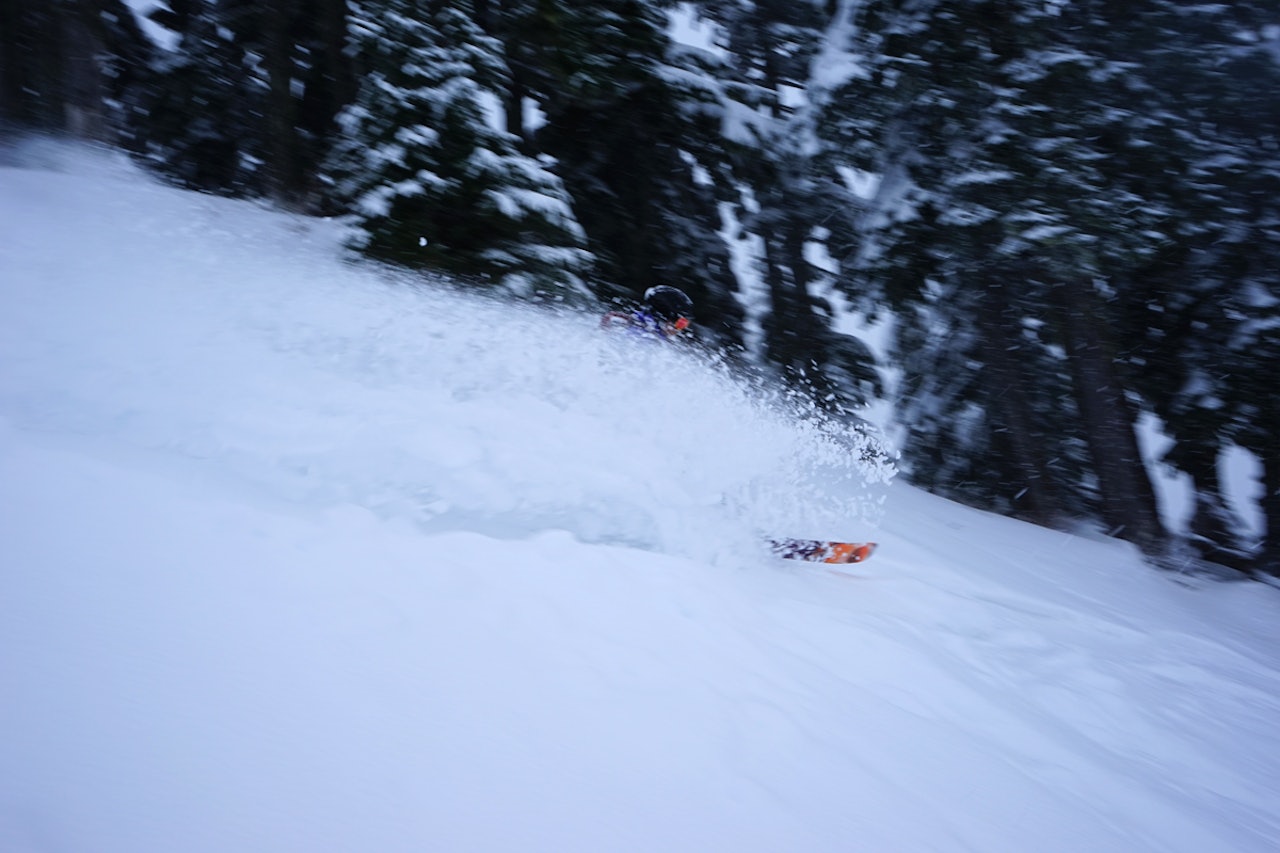 TYPISK: August Fiskum Ness i aksjon i Mount Baker i Oregon i USA. Dette er skisenteret som er kjent for de største snømengdene i verden. TYPISK: August Fiskum Ness i aksjon i Mount Baker i Oregon i USA. Dette er skisenteret som er kjent for de største snømengdene i verden.