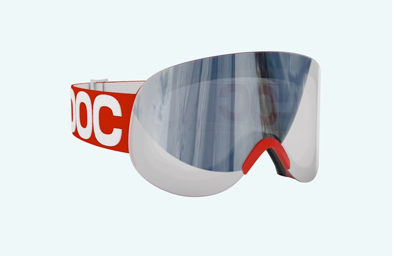 LID: De nyeste brillene til POC har ingen ramme på utsiden av glasset. LID: De nyeste brillene til POC har ingen ramme på utsiden av glasset.