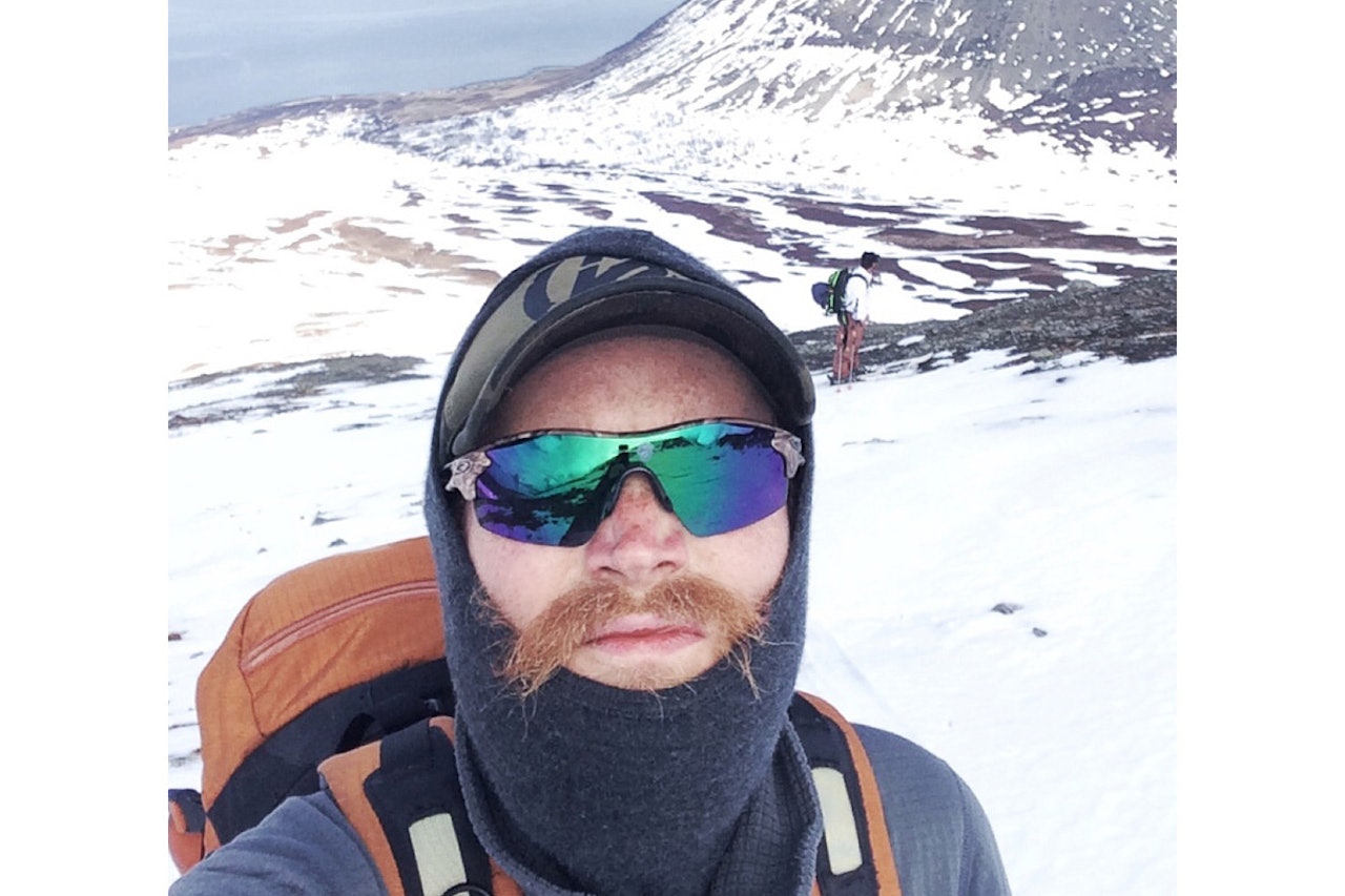 REISEBREV FRA LYNGEN, TROMS: Hello, I just arrived in my fantastic balaklava. Foto: SELFIE REISEBREV FRA LYNGEN, TROMS: Hello, I just arrived in my fantastic balaklava. Foto: SELFIE