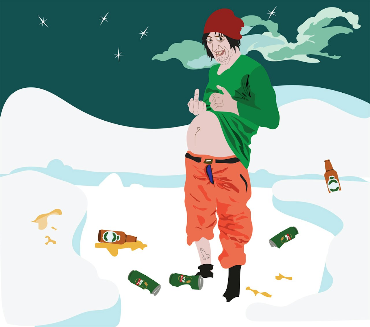 ER DU EN SÅNN? I så fall må du tåle et indirekte spark i ballene fra dama som kaller seg Solfrid Bjerken. Illustrasjon: May-Britt Blikken Mæhle ER DU EN SÅNN? I så fall må du tåle et indirekte spark i ballene fra dama som kaller seg Solfrid Bjerken. Illustrasjon: May-Britt Blikken Mæhle