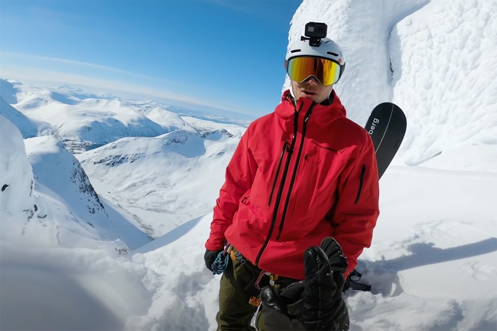 EN AV DE FØRSTE: Eirik Verlo var en av de første på stedet da dødskredet gikk på Sofiatinden. Her fra en tur ved en tidligere anledning. Foto: Nikolai Schirmer Eirik Verlo