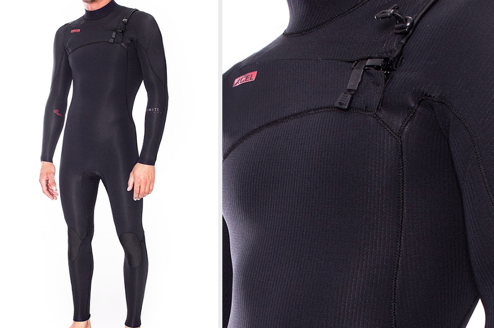 MEST SURF: En typisk våtdrakt hovedsaklig tilpasset surfing. Drakten er dekket med et nylonlag og tåler dermed mer slitasje. Våtdrakt til surfing. Dobbel liner og inngang foran.