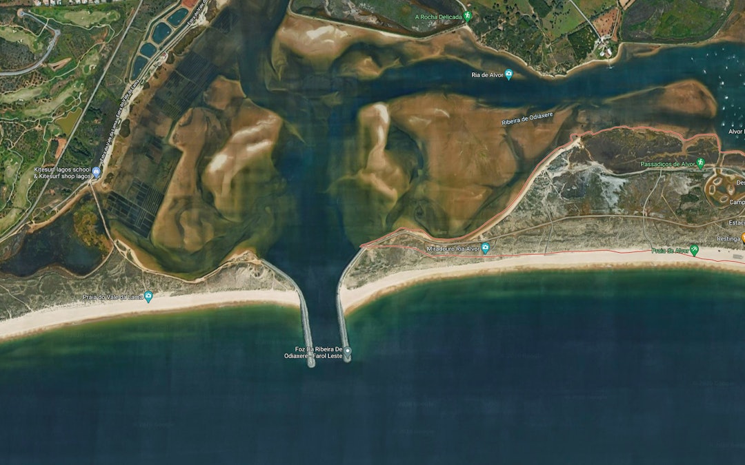 Lagoa de Alvor Portugal flatwater paradise kite