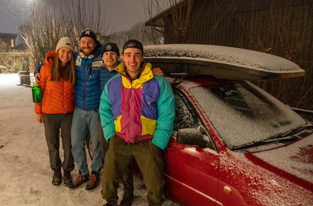 LØSNING: En Toyota Corolla fra året det sist var VM på ski i Trondheim var avgjørende for tidenes beste skisesong for denne gjengen. Prosjekt Skiboms