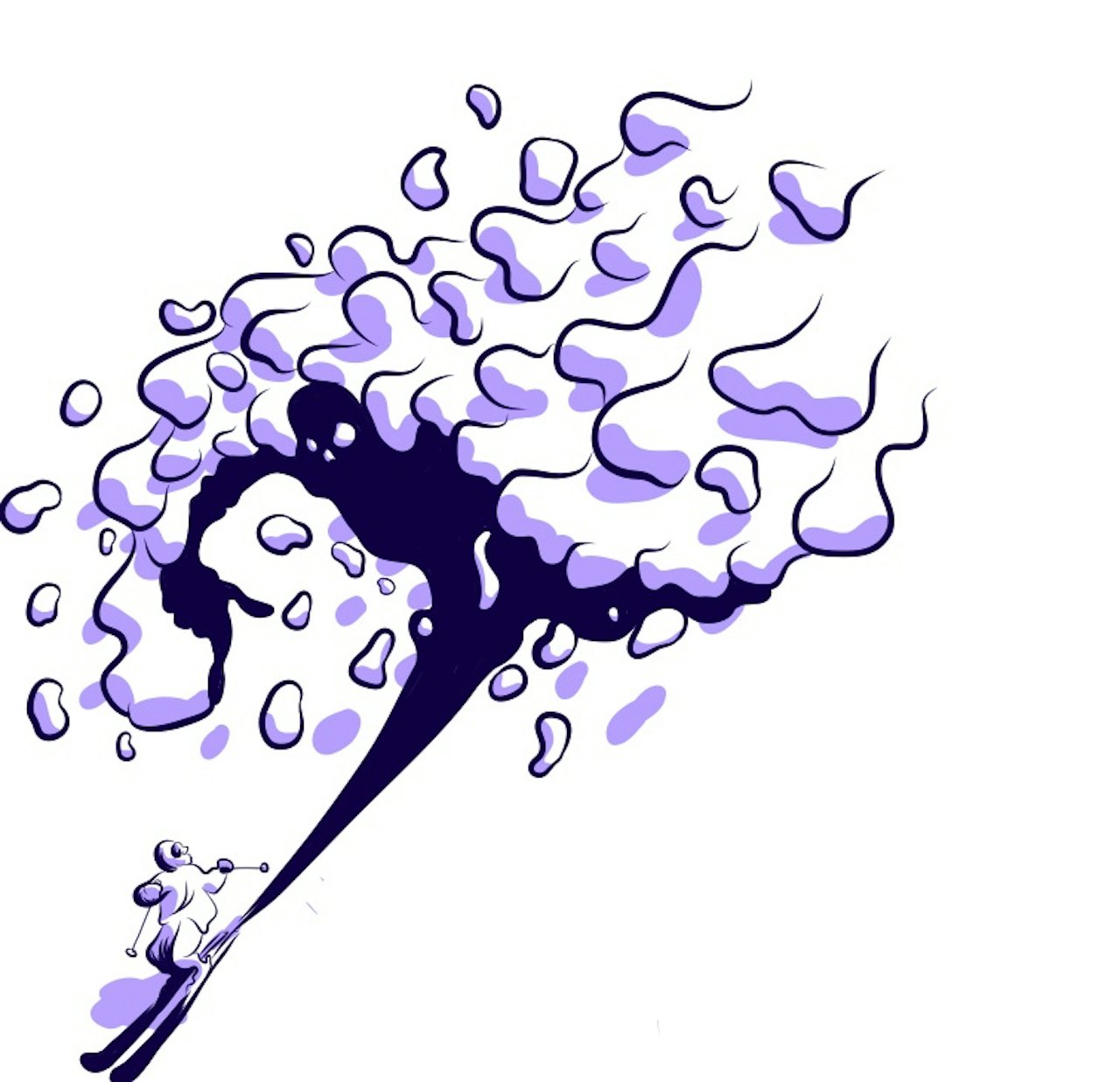 ALVORSPRAT: Ekspertisen er uenige om veien dit, men målet må være flere trygge skiopplevelser og færre tragiske ulykker. Illustrasjon: Didrik Magnus-Andresen ALVORSPRAT: Ekspertisen er uenige om veien dit, men målet må være flere trygge skiopplevelser og færre tragiske ulykker. Illustrasjon: Didrik Magnus-Andresen