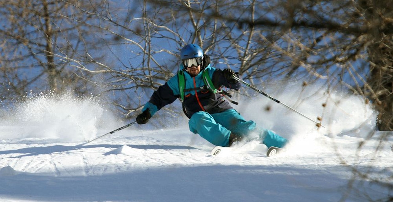 ALENE: Fred Syversen skal gjøre jobben med å spre Whitedot-ski i Norge alene. Foto: Tim Barnett
