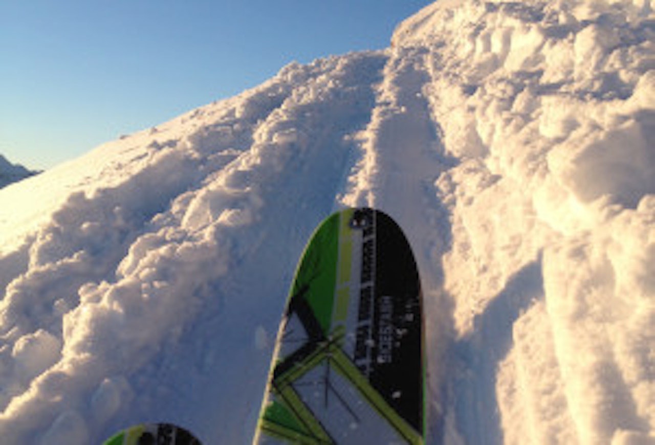 Fine ski på vei oppover Fine ski på vei oppover