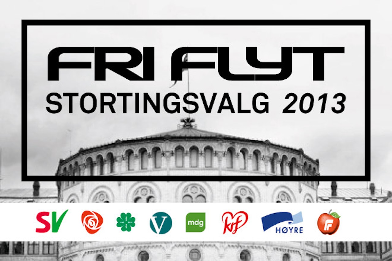FRIKJØRERVALGET: Fri Flyt følger Stortingsvalget tett fram til 9. september. FRIKJØRERVALGET: Fri Flyt følger Stortingsvalget tett fram til 9. september.
