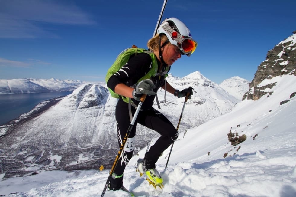 RACER: Her fra et worldcup-renn i Tromsø i 2012. Foto: Daniel Kvalvik malene haukøy