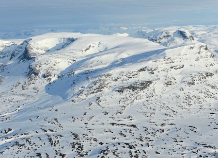 Vassečohkka-massivet fra nord. Foto: Rune Dahl / Toppturer rundt Narvik.