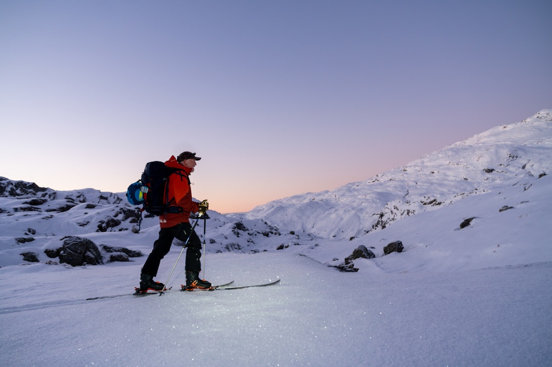 SAUDA: Saudafjellet og Søre Tinden gir deg fine skiforhold nå. Foto: Åge Fjellheim Midthun Sauda topptur