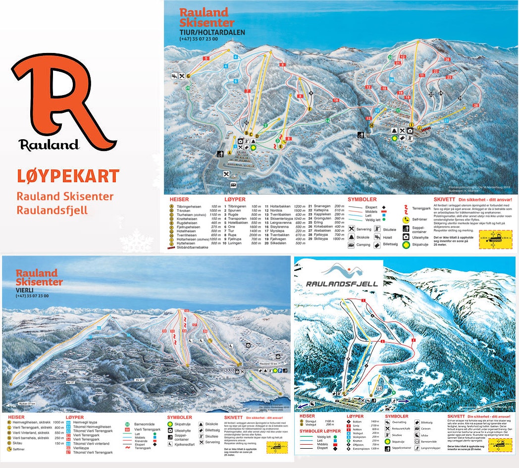 Tre skisenter med tre bestemte profiler. Vierli for park, Raulandsfjell for freeride. Rauland raulandsfjell vierli rauland skisenter alpint snowboard fri flyt guide snowboard ski freeride