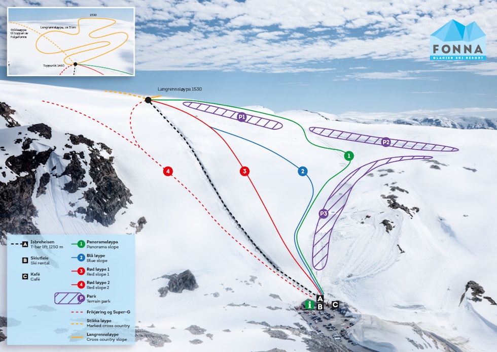 folgefonna fonna glacier ski snowboard ski resort park anlegg heis