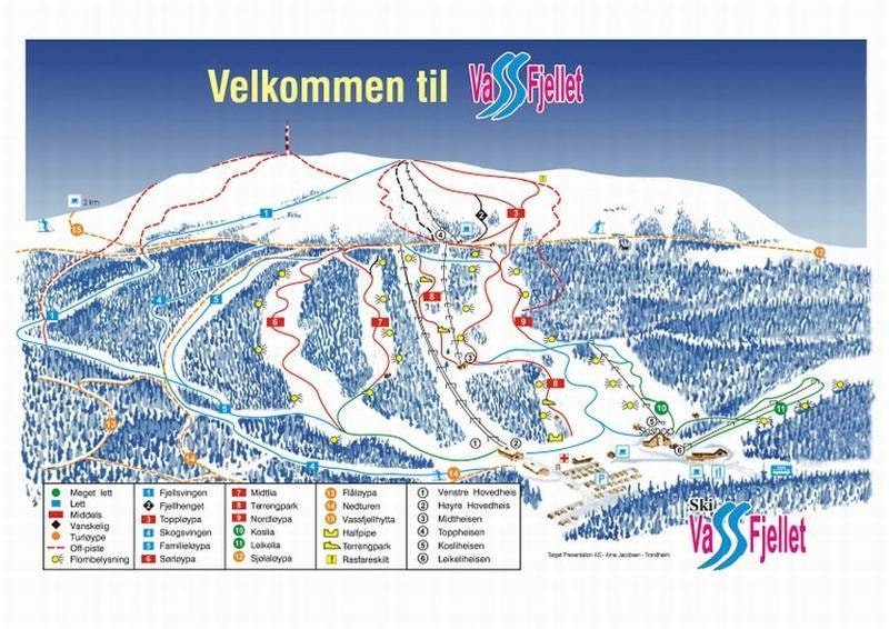 Vassfjellet vinterpark vassfjellet skisenter klæbu Trondheim alpint snowboard fri flyt guide snowboard ski freeride