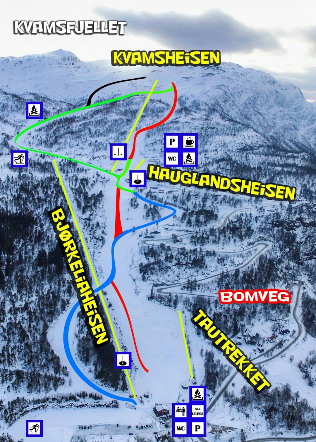 Jølster skisenter randonee topptur alpin ski snowboard skistar guide freeride