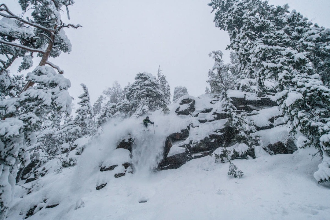 Rødkleiva er kort, men godt, om det lar seg kjøre. Foto: Vegard Breie Rødkleiva offpiste fri flyt guide oslo vinterpark snowboard freeride ski info