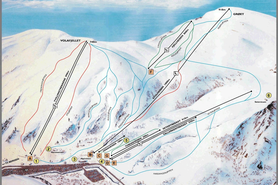 løypekart fri flyt guide eikedalen bergen kvamskogen snowboard ski
