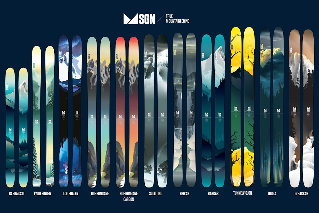 NYHETER: To splitter nye modeller, en splitter ny konstruksjon og masse nytt design. Slik blir neste års ski fra norske SGN. NYHETER: To splitter nye modeller, en splitter ny konstruksjon og masse nytt design. Slik blir neste års ski fra norske SGN.