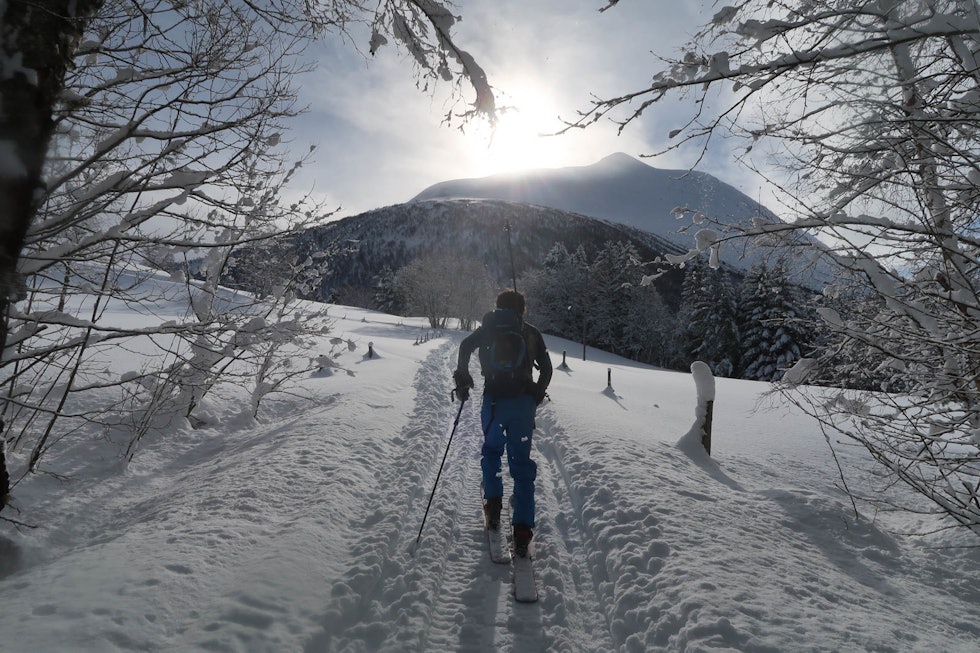 FIN OPPSTIGNING: Ola Hovdenak på vei opp Skjorta. Foto: Bård Smestad Ola Hovdenak topptur