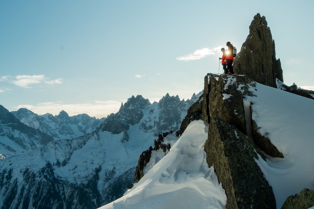 CHAMO: Du får blant annet se rå kjøring fra Chamonix. Foto: Christian Nerdrum Brevent Chamonix Stian Hagen Skiing Mt. Blanc