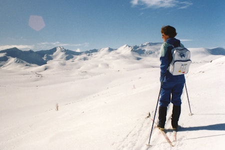 Monika Dramsdahl på vei opp mot «Holla» på 80-tallet.Foto: Harald Dramsdahl