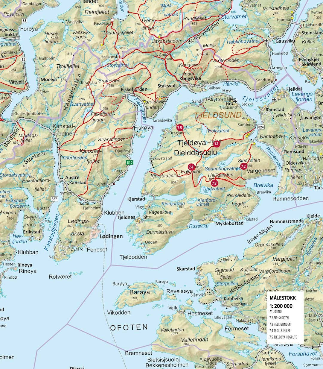 Oversiktskart-Tjeldøya-Harstad