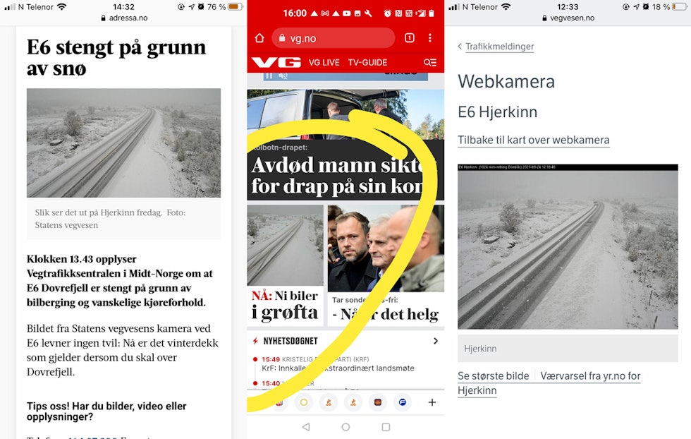 GODE NYHETER: Slike oppslag betyr gjerne sesongstart. sesongstart topptur