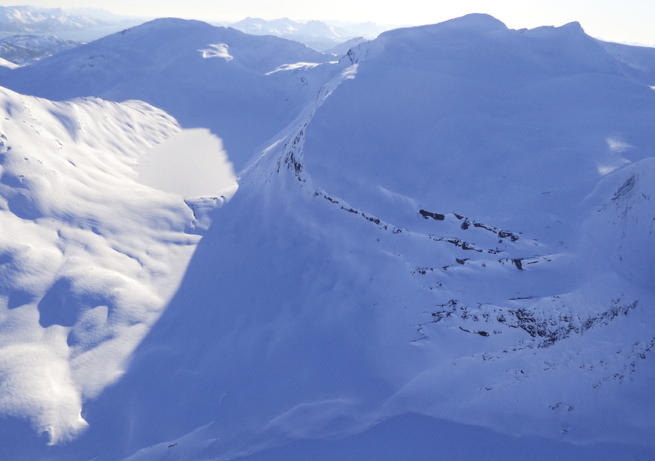 Skittendalstinden 1306 moh fra Toppturer rundt Harstad