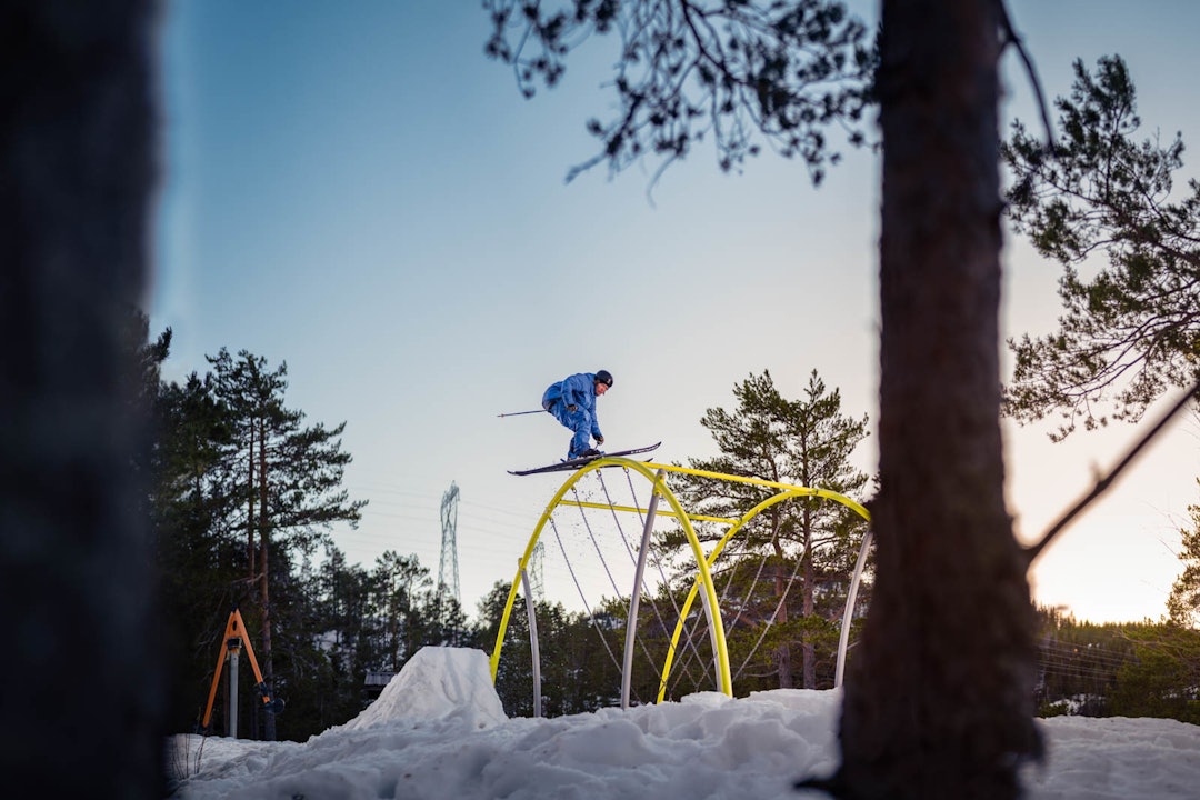 PARKEN: Anders Backe brukte to dager på å rigge til Bjørneparken. Foto: Anders Backe Anders Backe Bjørneparken