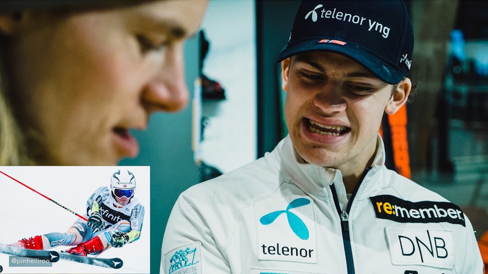 KOMMENTERER SEG SELV: Lucas Braathen er heller ikke helt fornøyd med egen teknikk på bildet Øystein Aasheim har funnet frem på instakontoen @pinheiiiroo KOMMENTERER SEG SELV: Lucas Braathen er heller ikke helt fornøyd med egen teknikk på bildet Øystein Aasheim har funnet frem på instakontoen @pinheiiiroo